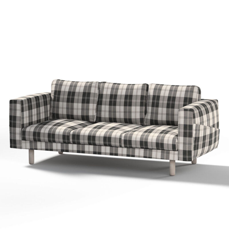 Poťah na sedačku Norsborg (pre 3 osoby), čierno - biele káro, Poťah na sedačku Norsborg (pre 3 osoby), Edinburg, 115-74 Poťah na sedačku Norsborg (pre 3 osoby), čierno - biele káro, Poťah na sedačku Norsborg (pre 3 osoby), Edinburg, 115-74