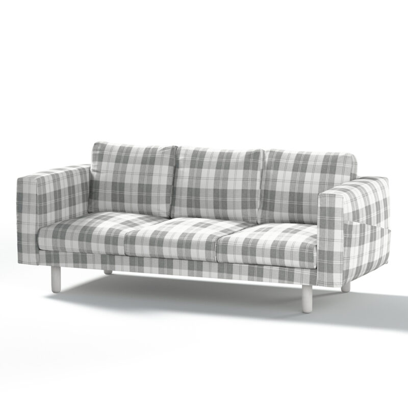 Poťah na sedačku Norsborg (pre 3 osoby), sivo - biele káro, Poťah na sedačku Norsborg (pre 3 osoby), Edinburg, 115-79 Poťah na sedačku Norsborg (pre 3 osoby), sivo - biele káro, Poťah na sedačku Norsborg (pre 3 osoby), Edinburg, 115-79