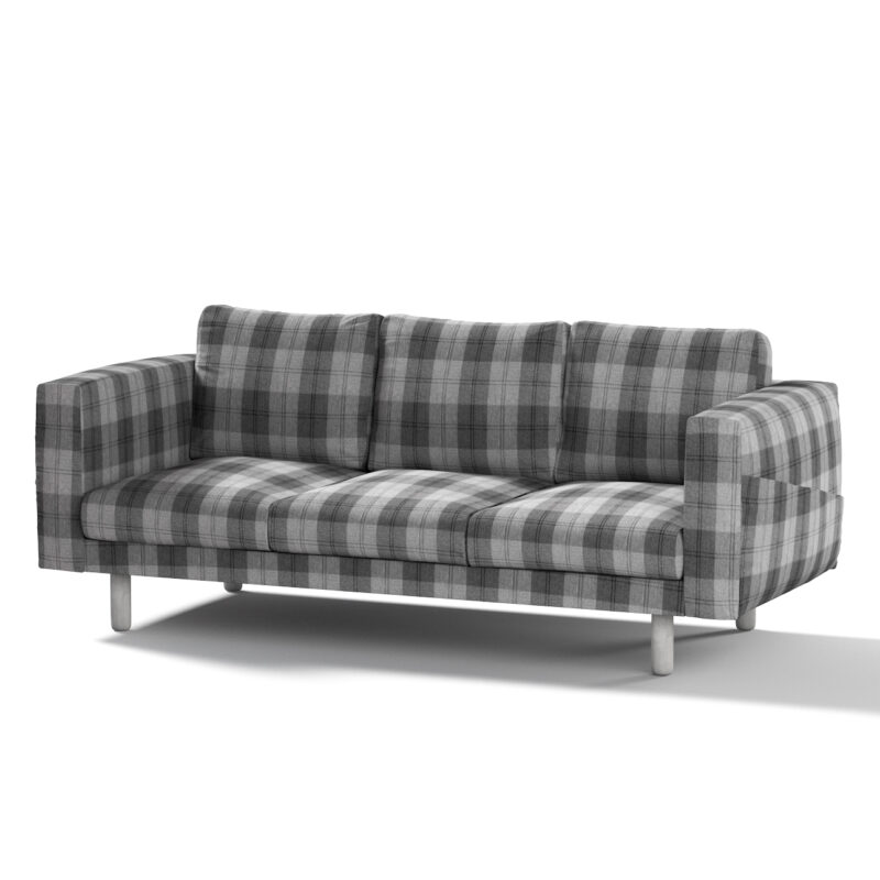 Poťah na sedačku Norsborg (pre 3 osoby), sivo - grafitové káro, Poťah na sedačku Norsborg (pre 3 osoby), Edinburg, 115-75 Poťah na sedačku Norsborg (pre 3 osoby), sivo - grafitové káro, Poťah na sedačku Norsborg (pre 3 osoby), Edinburg, 115-75