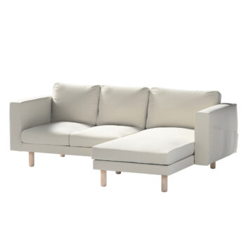 Poťah na sedačku Norsborg s ležadlom - 3 os., sivá, 231 x 88/157 x 85 cm, Ingrid, 705-40