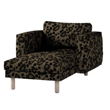 Poťah na sedačku Norsborg s podrúčkami, béžová a čierna, Poťah na sedačku Norsborg s podrúčkami, Living 2, 162-11