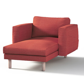 Poťah na sedačku Norsborg s podrúčkami, červená, Poťah na sedačku Norsborg s podrúčkami, Chenille, 162-05