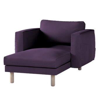 Poťah na sedačku Norsborg s podrúčkami, fialová, Poťah na sedačku Norsborg s podrúčkami, Etna, 161-27
