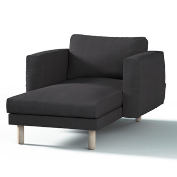 Poťah na sedačku Norsborg s podrúčkami, grafitová, Poťah na sedačku Norsborg s podrúčkami, Chenille, 160-37