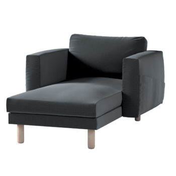 Poťah na sedačku Norsborg s podrúčkami, grafitová, Poťah na sedačku Norsborg s podrúčkami, Ingrid, 705-43