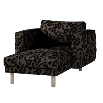 Poťah na sedačku Norsborg s podrúčkami, hnedá a čierna, Poťah na sedačku Norsborg s podrúčkami, Living 2, 162-10