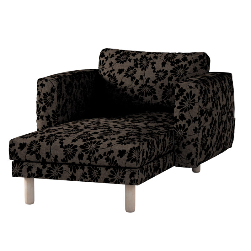 Poťah na sedačku Norsborg s podrúčkami, hnedá a čierna, Poťah na sedačku Norsborg s podrúčkami, Living 2, 162-10 Poťah na sedačku Norsborg s podrúčkami, hnedá a čierna, Poťah na sedačku Norsborg s podrúčkami, Living 2, 162-10