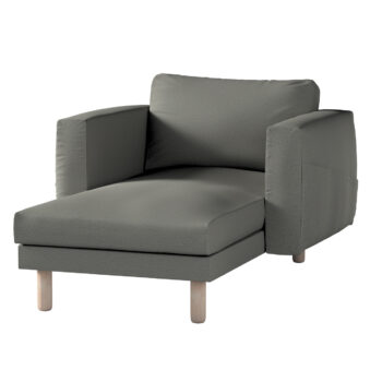 Poťah na sedačku Norsborg s podrúčkami, šedá, Poťah na sedačku Norsborg s podrúčkami, Etna, 161-25