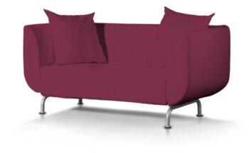 Poťah na sedačku Stromstad (pre 2 osoby), slivková, Poťah na sedačku Stromstad pre 2-os., Cotton Panama, 702-32