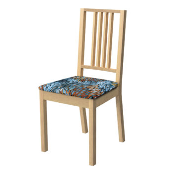 Poťah na stoličku Börje, modro-oranžová, poťah na stoličku Börje, Intenso Premium, 144-37