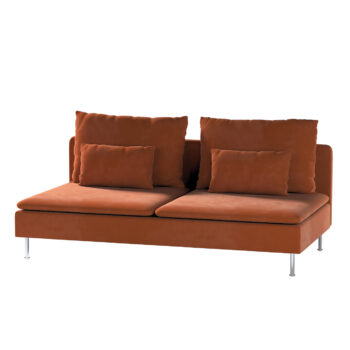 Poťah na trojpohovku Söderhamn, 3-os., Terracotta, Poťah na trojpohovku Söderhamn, Velvet, 704-33