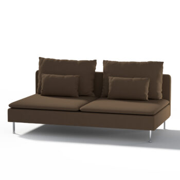 Poťah na trojpohovku Söderhamn, 3-os., mocca, Poťah na trojpohovku Söderhamn, Cotton Panama, 702-02