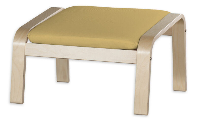 Poťah s výplňou na podnožku Poäng, matná žltá, Poťah na podnožku Poäng - poťah s výplňou, Cotton Panama, 702-41 Poťah s výplňou na podnožku Poäng, matná žltá, Poťah na podnožku Poäng - poťah s výplňou, Cotton Panama, 702-41