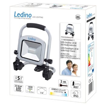 Pracovné LED svietidlo Charlottenburg 20B, 6 500 K