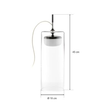 Prandina Diver stolná LED lampa T5 2 700 K čierna