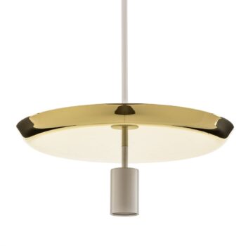 Prandina Landing S50 závesné LED svietidlo mosadz
