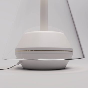 Prandina Shuttle stolová LED lampa IP44 biela