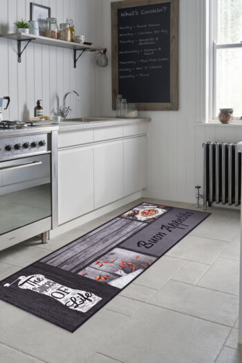 Predložka do kuchyne COOK&WASH Buon Appetito Grey 50x150 cm