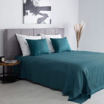 Prehoz Linen 260x260cm smaragdový, 260 x 260 cm