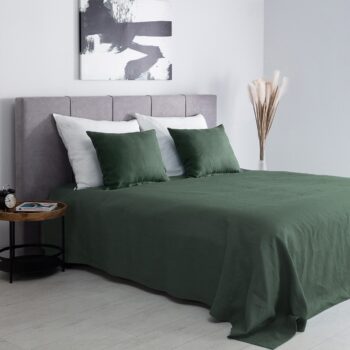 Prehoz Linen 260x260cm zelený, 260 x 260 cm