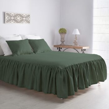 Prehoz Linen Frilly 160x210cm zelený, 160 x 210 cm