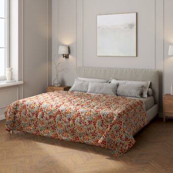 Prehoz  s pozdĺžným prešívaním, červeno-modrá, Intenso Premium, 144-30