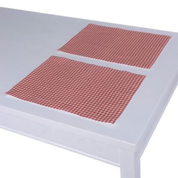 Prestieranie 2 ks, červeno-biele malé káro, 30 x 40 cm, Quadro, 136-15