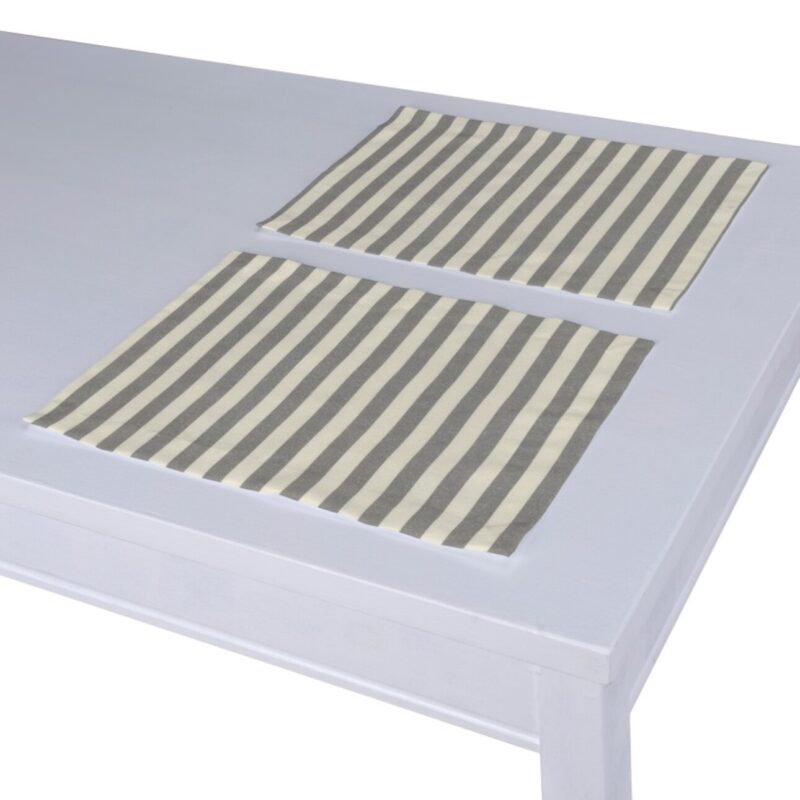 Prestieranie 2 ks, sivo-biele prúžky, 30 x 40 cm, Quadro, 136-12 Prestieranie 2 ks, sivo-biele prúžky, 30 x 40 cm, Quadro, 136-12