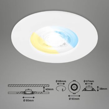 Prídavné LED svetlo 7605 IP44 sada 3ks CTS biela