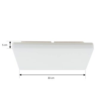 Prios Artin stropné LED svetlo, hranaté, 33 cm