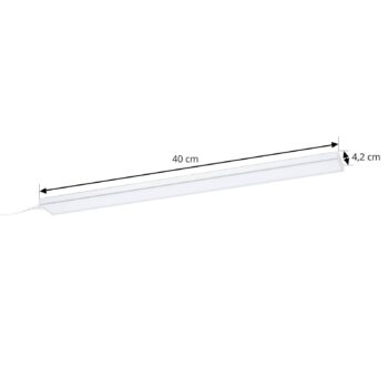 Prios Ashtonis LED osvetlenie pod skrinku, hranaté, 40 cm