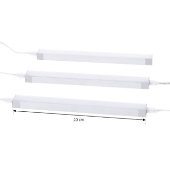 Prios Esbena LED svetlo pod skrinku CCT 20 cm sada 3 ks