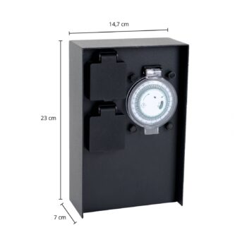 Prios Foranda Power column, 2 časovače čierna 23 cm