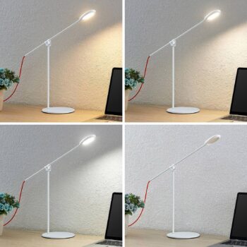 Prios Ihario stolná LED lampa CCT biela