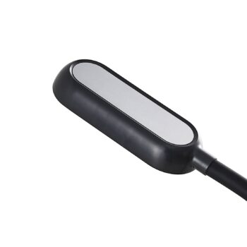 Prios LED dobíjacia stolová lampa Opira, čierna, USB, dotykový stmievač