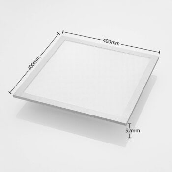 Prios LED panel Gelora, 40 cm, 4 000 K, strieborná farba, hliník