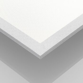 Prios LED panel Gelora, 40 cm, 4 000 K, strieborná farba, hliník