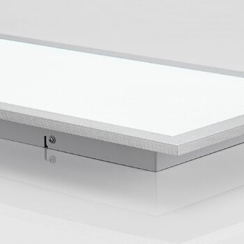 Prios LED panel Gelora, 80 cm, 4 000 K, strieborná farba, hliník