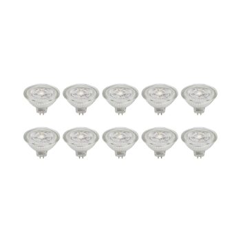 Prios LED reflektor GU5.3 4,3W 345lm 36° číry 830 sada 10 ks