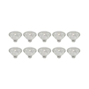 Prios LED reflektor GU5.3 4,9W 500lm 36° číry 840 sada 10 ks