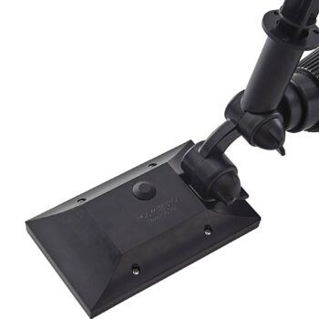 Prios LED solárny zemný hrot Liezel, RGB, Tuya, IP44, čierny