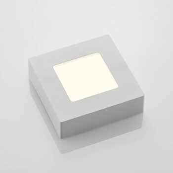 Prios LED stropné svietidlo Alette, biele, 12,2 cm, stmievateľné