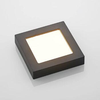 Prios LED stropné svietidlo Alette, čierne, 12 W, CCT, stmievateľné