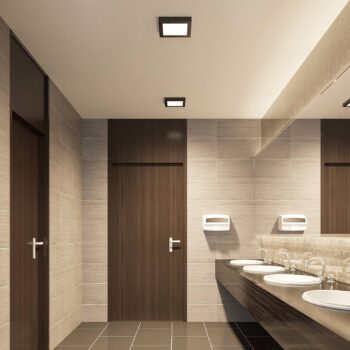 Prios LED stropné svietidlo Alette, čierne, 24 W, CCT, stmievateľné