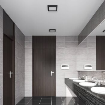 Prios LED stropné svietidlo Alette, čierne, 24 W, CCT, stmievateľné