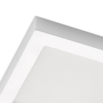 Prios LED stropné svietidlo Alette, strieborné, 22,7 cm, 24 W, stmievateľné