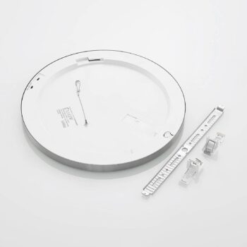 Prios LED stropné svietidlo Aureka, Ø 33 cm, strieborná, kov