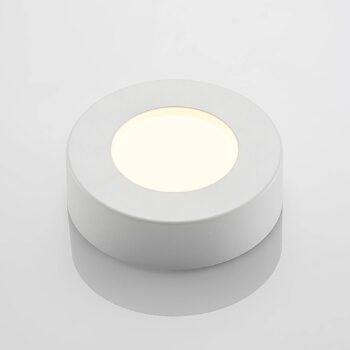 Prios LED stropné svietidlo Edwina, biele, 12 cm, CCT, IP44