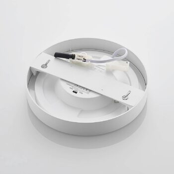 Prios LED stropné svietidlo Edwina, biele, 23 cm, CCT, IP44