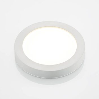 Prios LED stropné svietidlo Edwina, biele, 25 cm, CCT, IP44